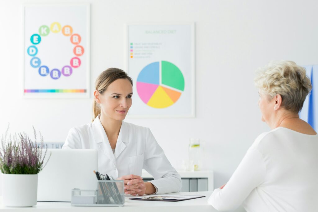 Doctor happy with patient's progress