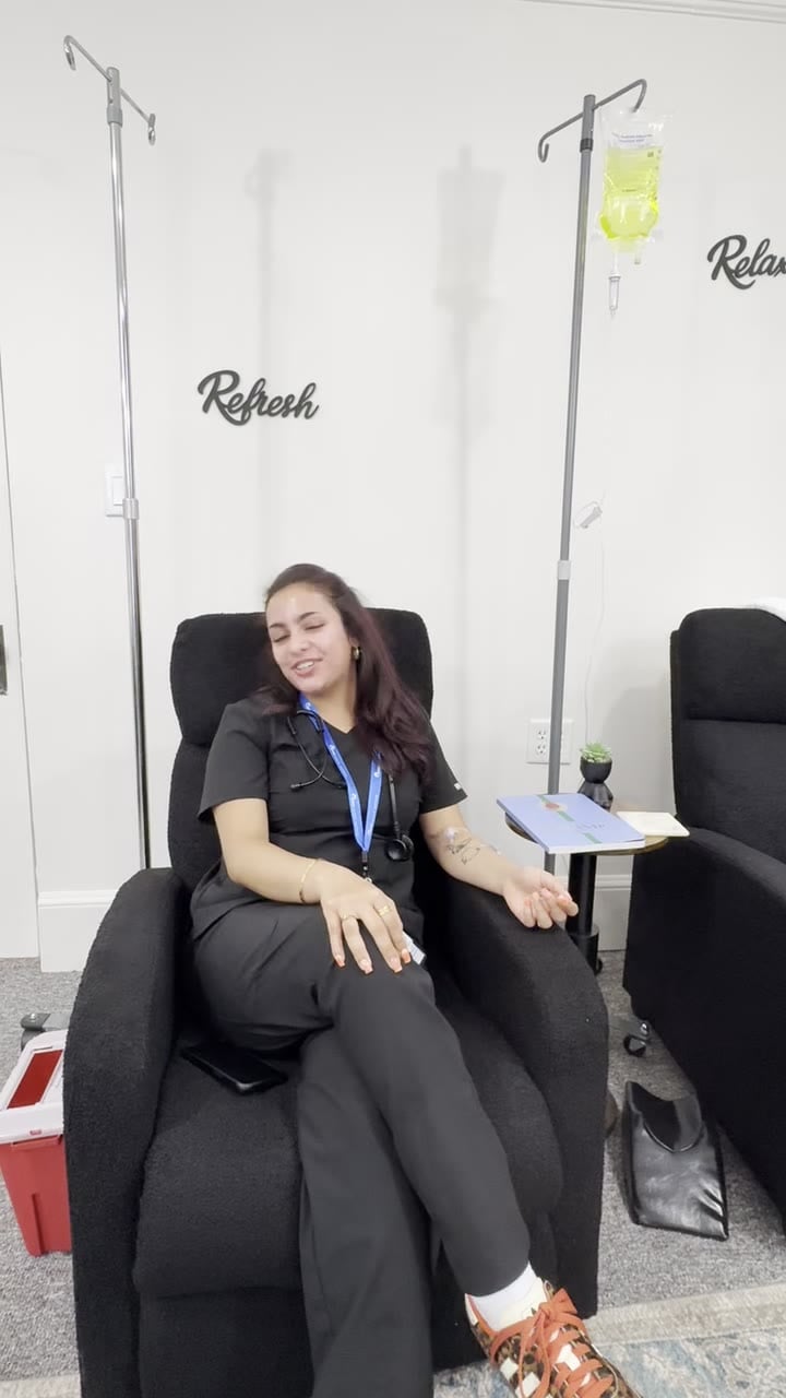 Certified medical assistant on IV hydration · IV Therapy patient story at APMUC in Orlando, Florida